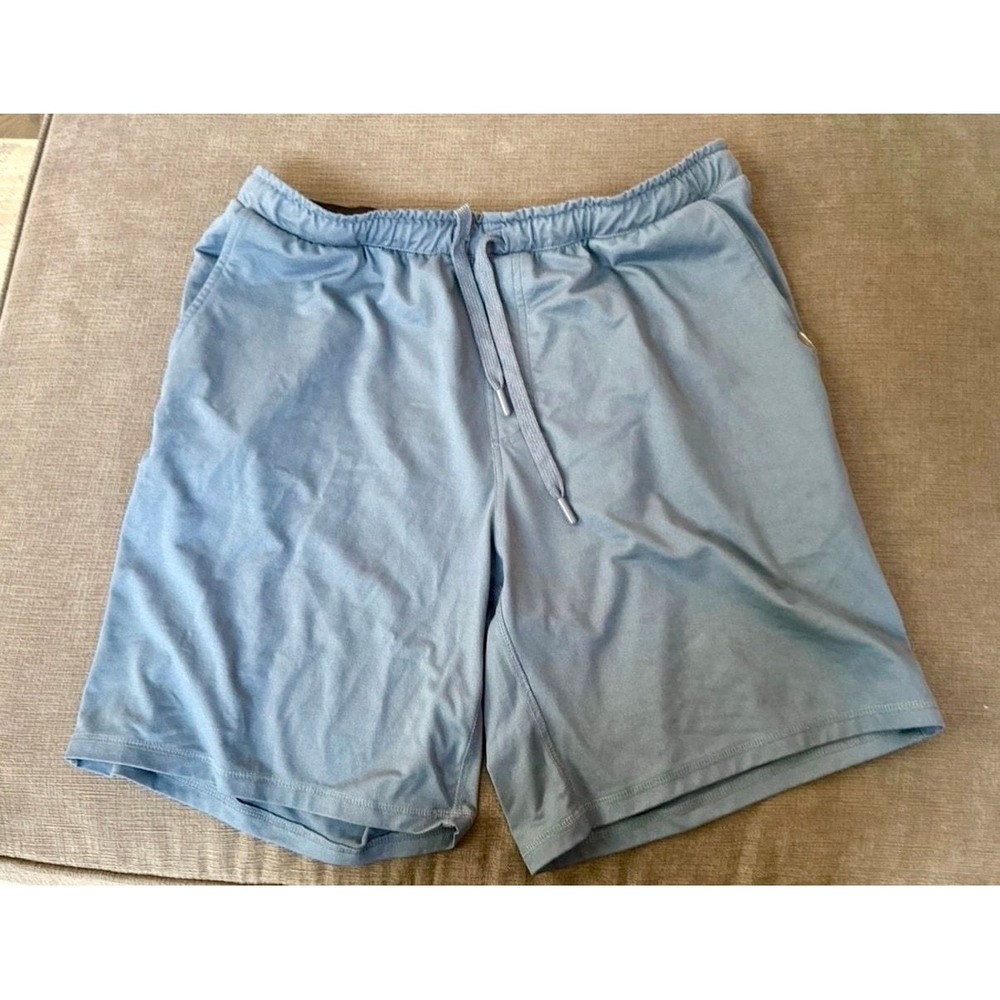 Eddie Bauer Lounge Shorts L Blue Drawstring elastic